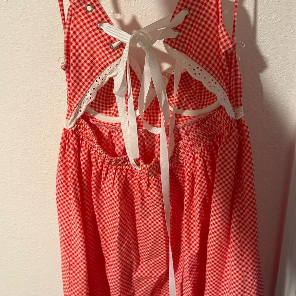 Kitteny Women's Purple and White Dress - Picture 4 of 4